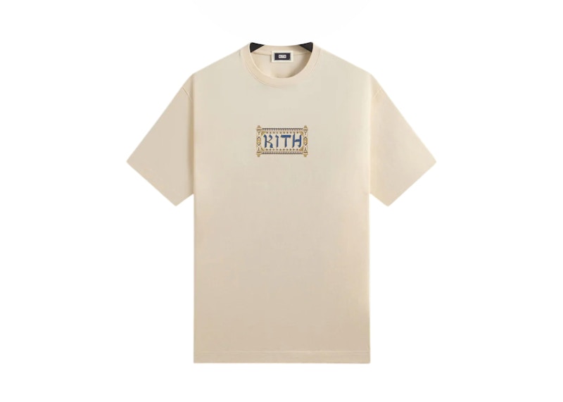 Kith Scroll Tee Sandrift Sanddrift