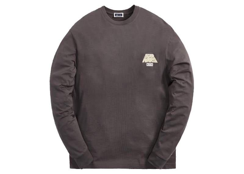 Kith x STAR WARS Comic Strip L/S Tee Pavement Grijs