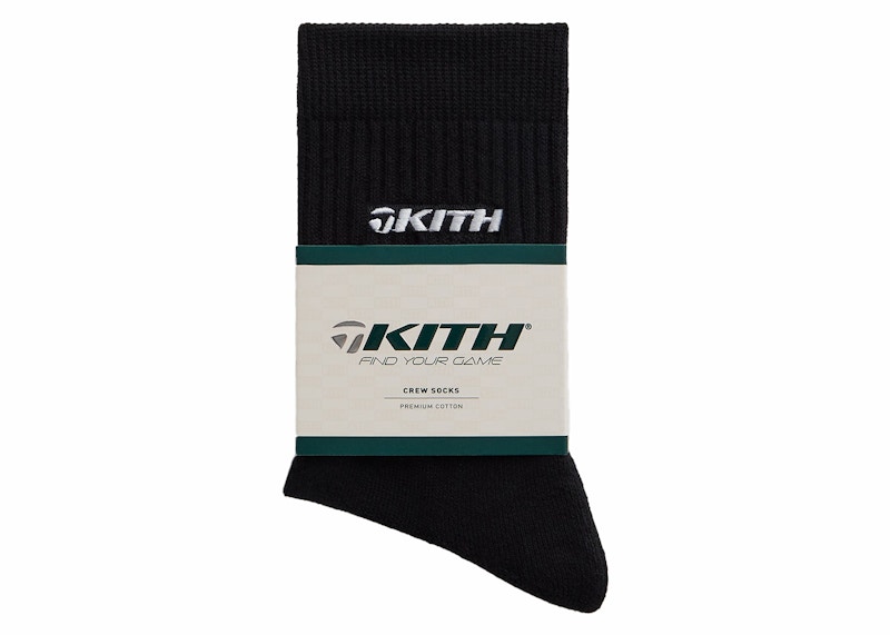 Kith TaylorMade Crew Socks Zwart