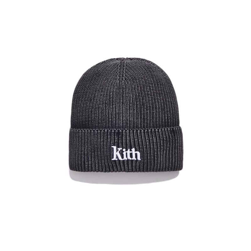 Kith Washed Beanie Zwart