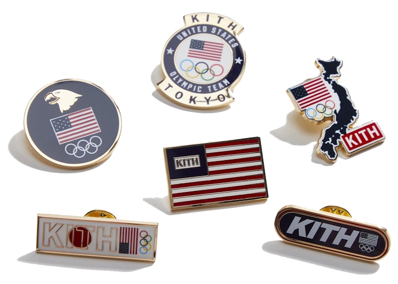 Kith for Team USA Pins Set Multi Multicolor