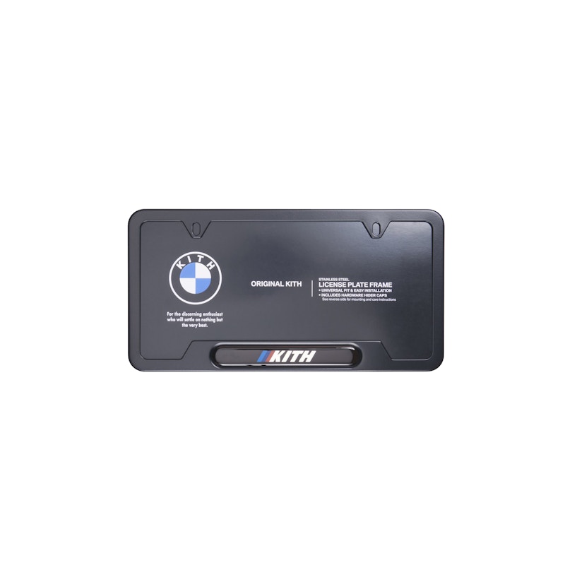 Kith x BMW License Plate Frame Zwart