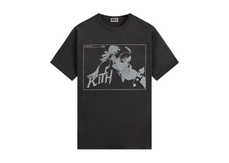 Kith x Capcom Chun Li Vintage Tee Zwart