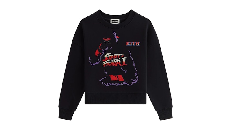 Kith x Capcom Kids Ryu Nelson Crewneck Zwart