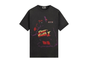 Kith x Capcom Ryu Needle Point Vintage Tee Zwart
