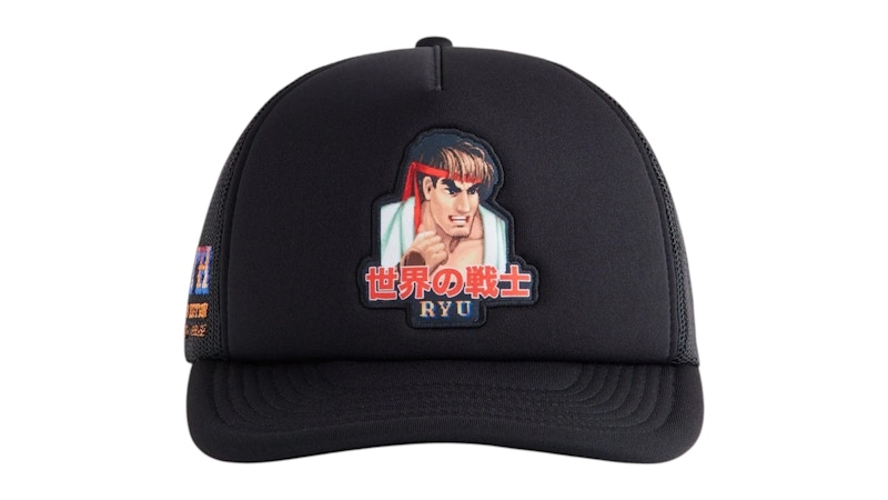 Kith x Capcom Ryu Nolan Trucker Hat Zwart