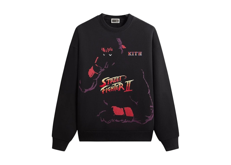 Kith x Capcom Ryu Vintage Nelson Crewneck Zwart