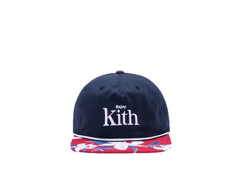 Kith x Coca-Cola Floral Cap Marineblauw