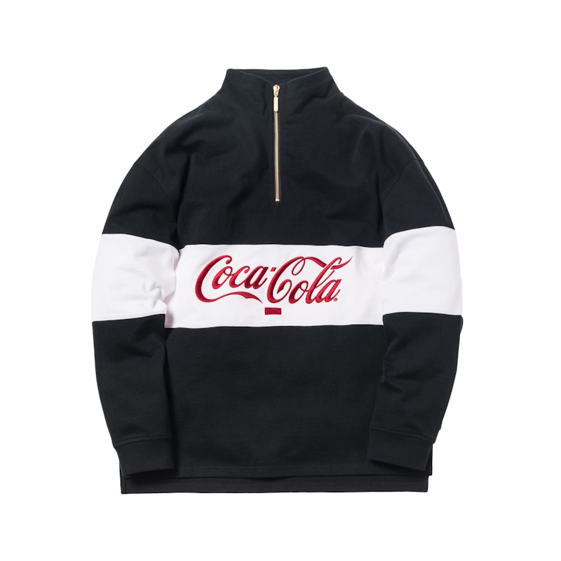 Kith x Coca-Cola Quarter-Zip Rugby Zwart