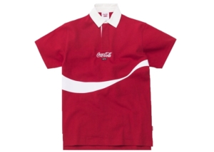 Kith x Coca-Cola Ribbon Rugby Rood