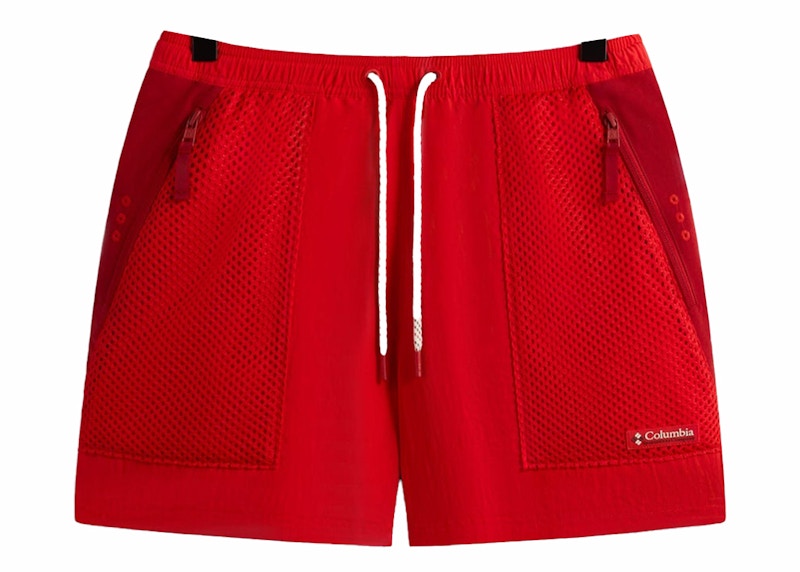 Kith x Columbia Wind Short Velvet Rood