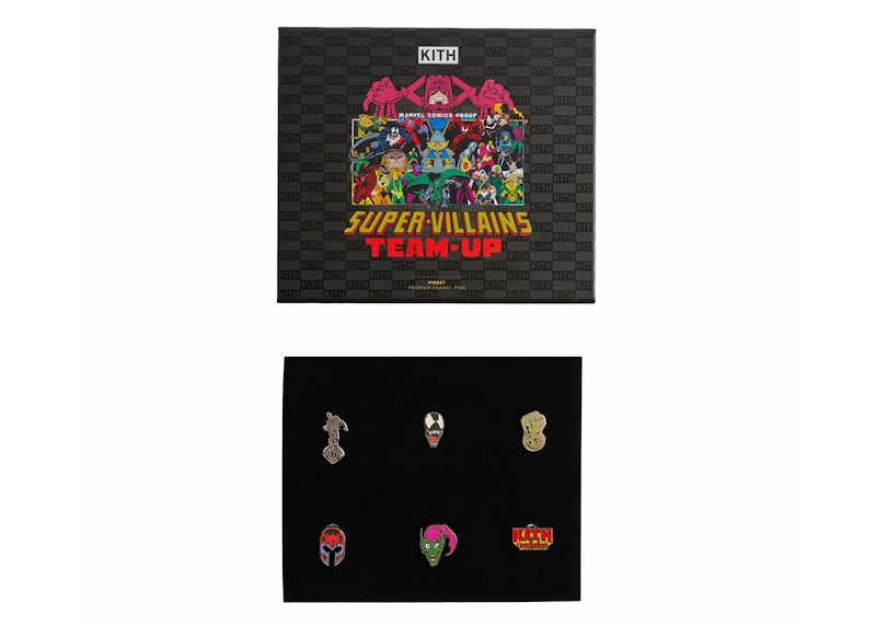 Kith x Marvel Super Villain Pin Set Multi Multicolor