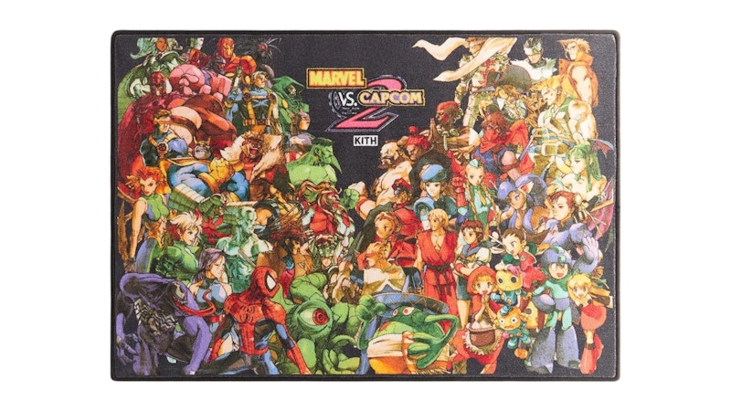 Kith x Marvel vs. Capcom Printed Area Rug Zwart