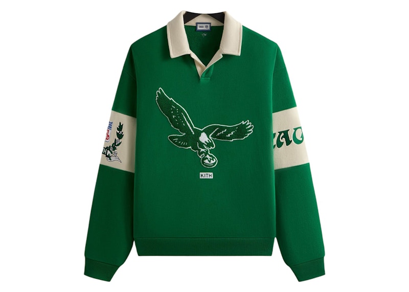 Kith x NFL 47 Eagles Nelson Collared Pullover Parrot