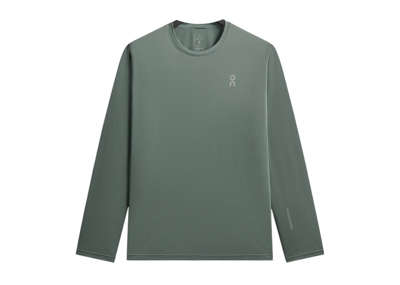 Kith x On Core Long Sleeve Tee Olijf