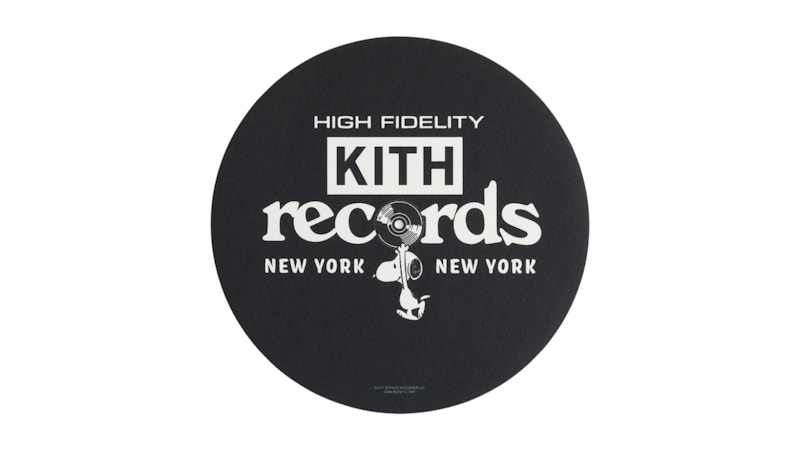 Kith x Peanuts Kith Records Slip Mat Zwart