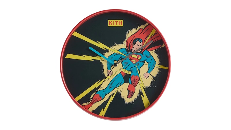 Kith x Superman Lightning Bolt Clock Multi Multicolor