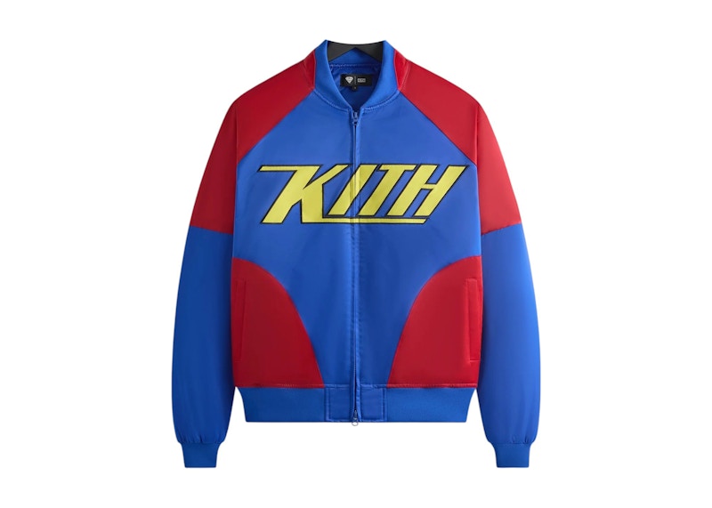 Kith x Superman Satin Bomber Jacket Cyclone