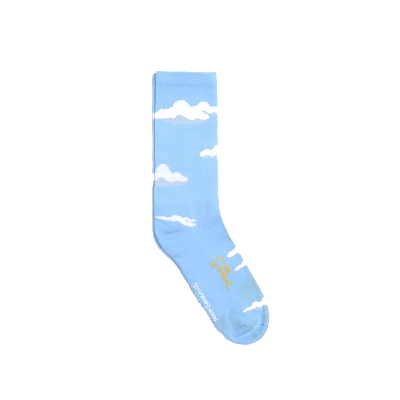 Kith x The Simpsons Clouds Socks Light Blauw