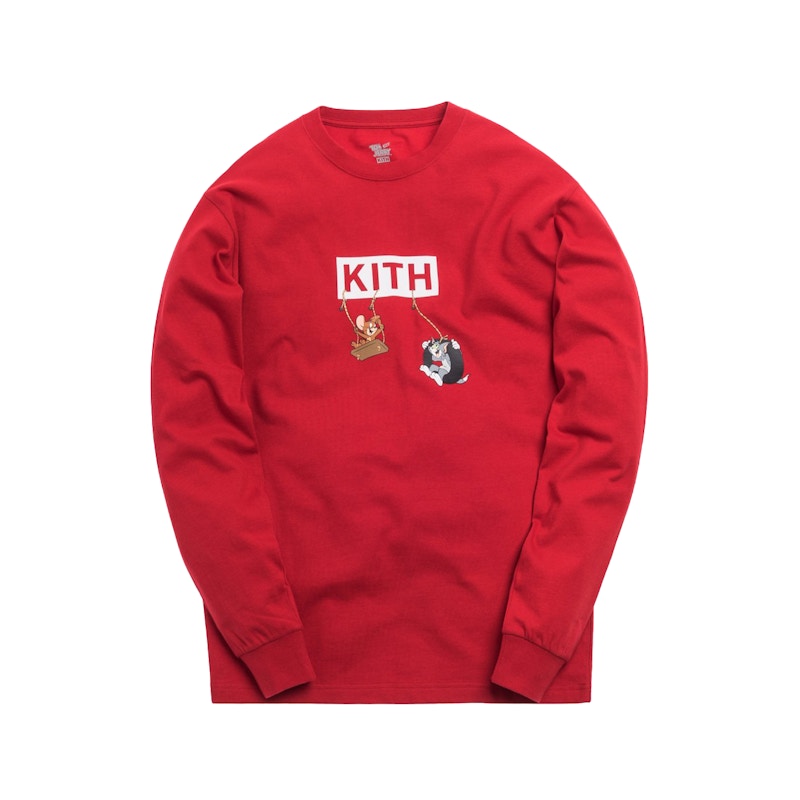 Kith x Tom & Jerry /S Friends Tee Rood