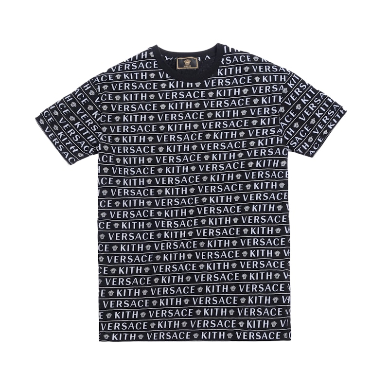 Kith x Versace Monogram Tee Zwart