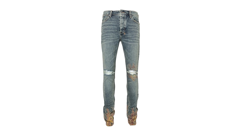 Ksubi Van Winkle Stage Dive Trashed Blauw