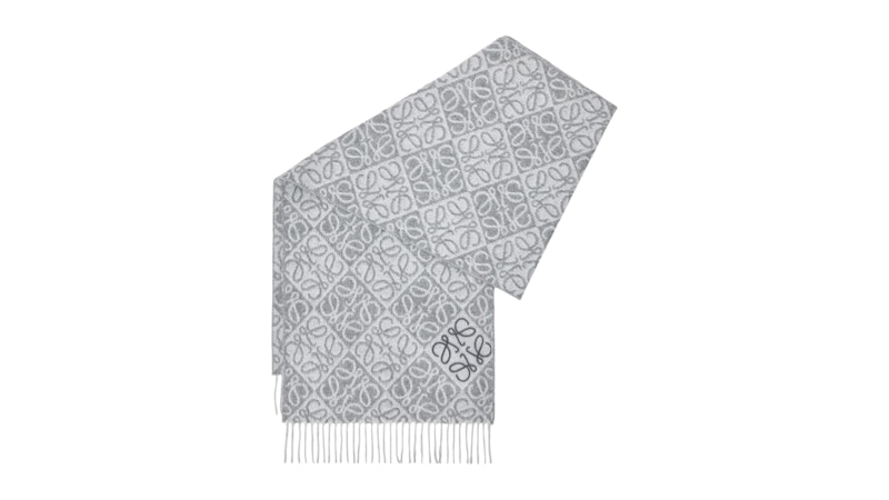 LOEWE Anagram Scarf Grijs