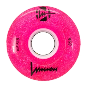 Luminous – LED Special 62mm 85A – Rolschaats Wielen – Glitter Roze