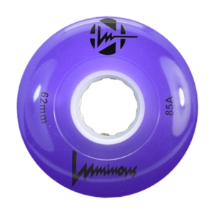 Luminous – LED 62mm 85A – Rolschaats Wielen – Paars