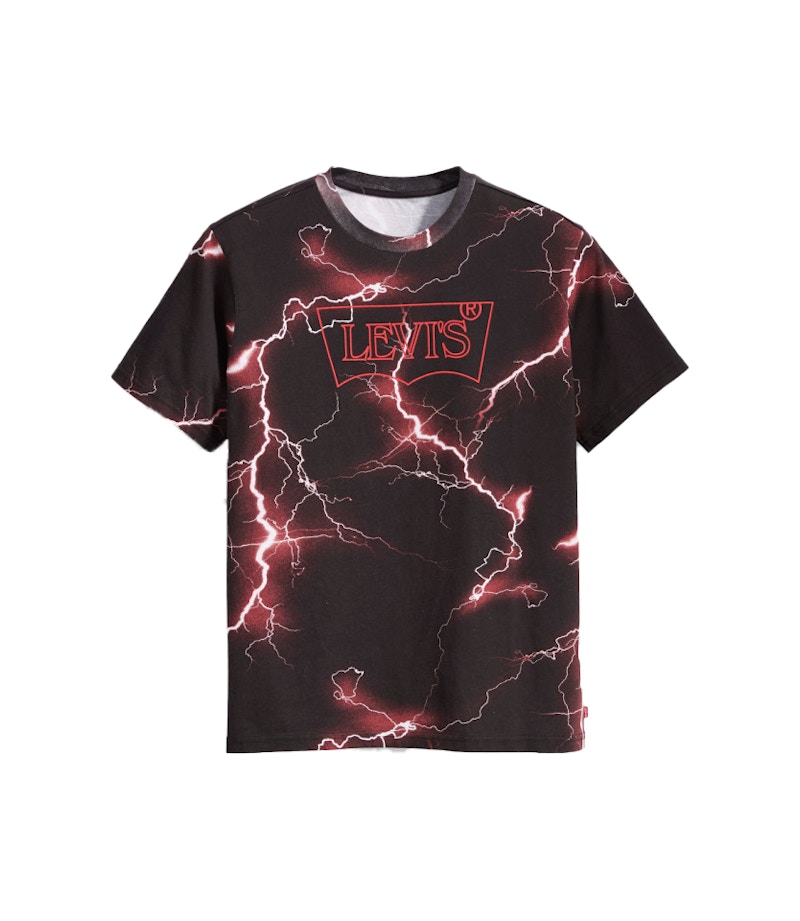 Levis x Stranger Things Strange Logo Tee Zwart