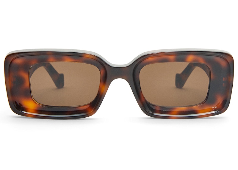 LOEWE Rectangular Sunglasses Havana (g736270x18 3605)
