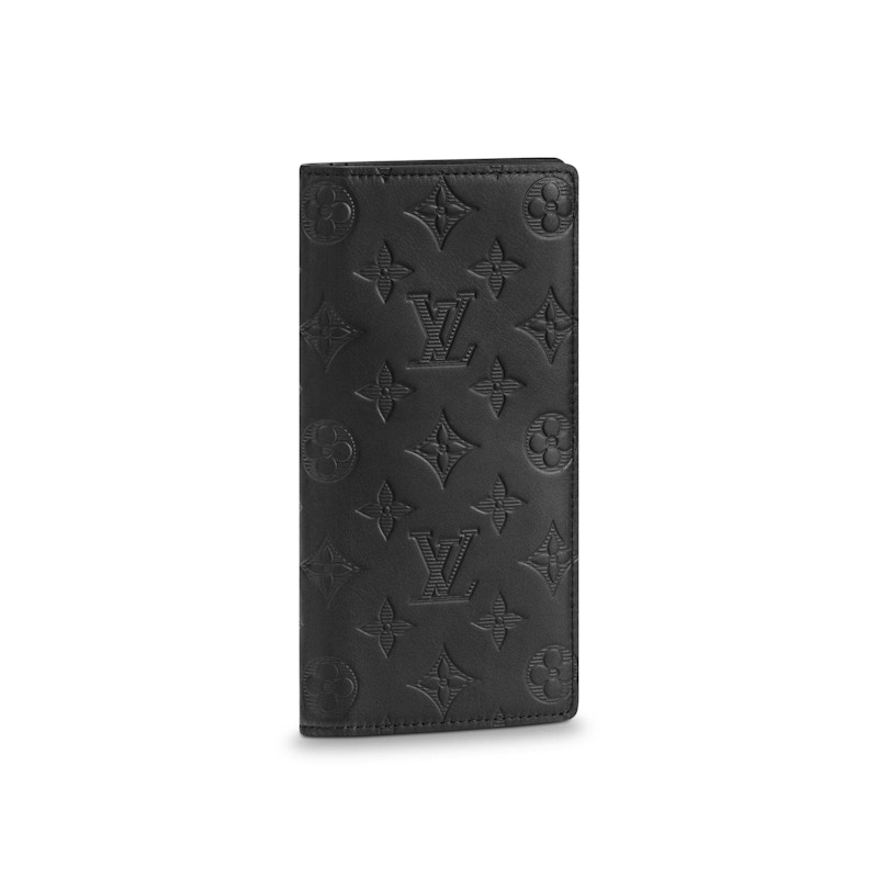 Louis Vuitton Brazza Wallet Monogram Shadow Zwart