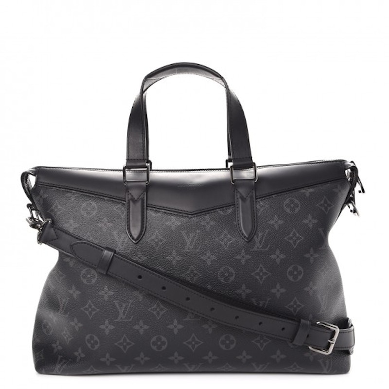 Louis Vuitton Briefcase Explorer Monogram Eclipse Zwart
