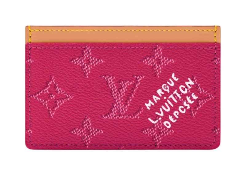 Louis Vuitton Card Case Rose Pondicherry Rosa