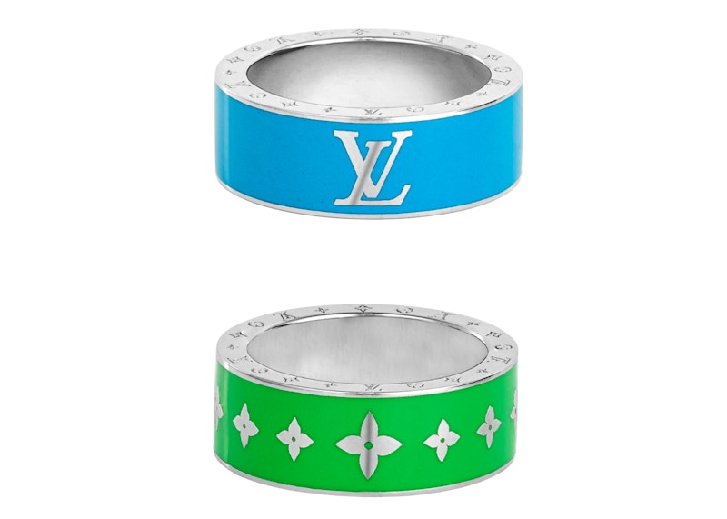 Louis Vuitton Ceramic Set of 2 Rings Rainbow