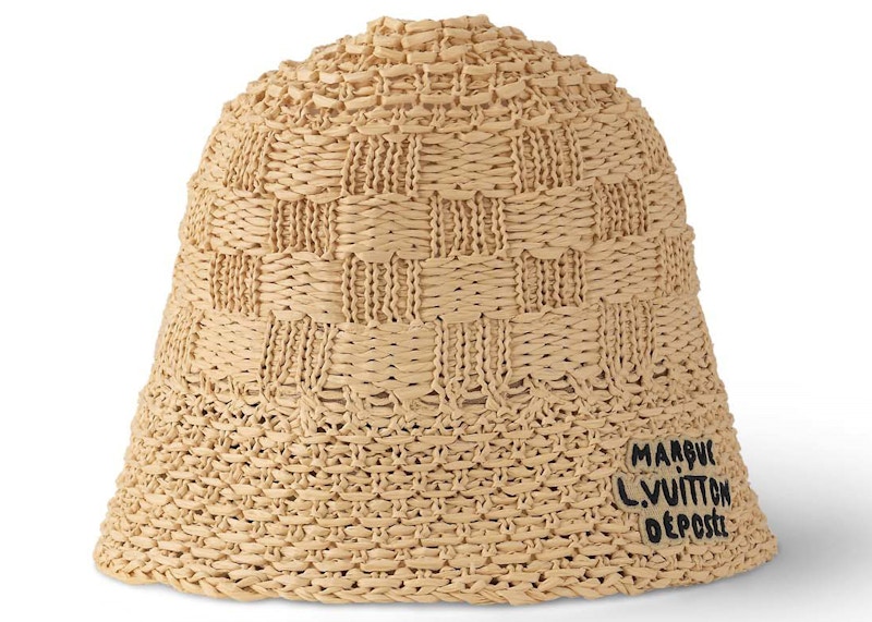 Louis Vuitton Damier Raffia Hat Beige