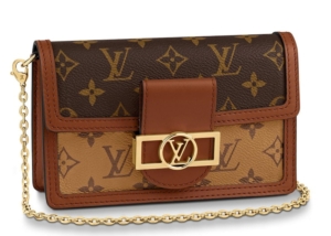 Louis Vuitton Dauphine Chain Wallet Monogram Reverse Bruin