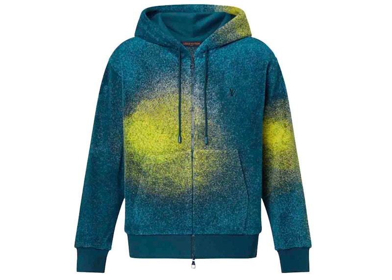 Louis Vuitton Embroidered Zip Through Hoodie Multicolor