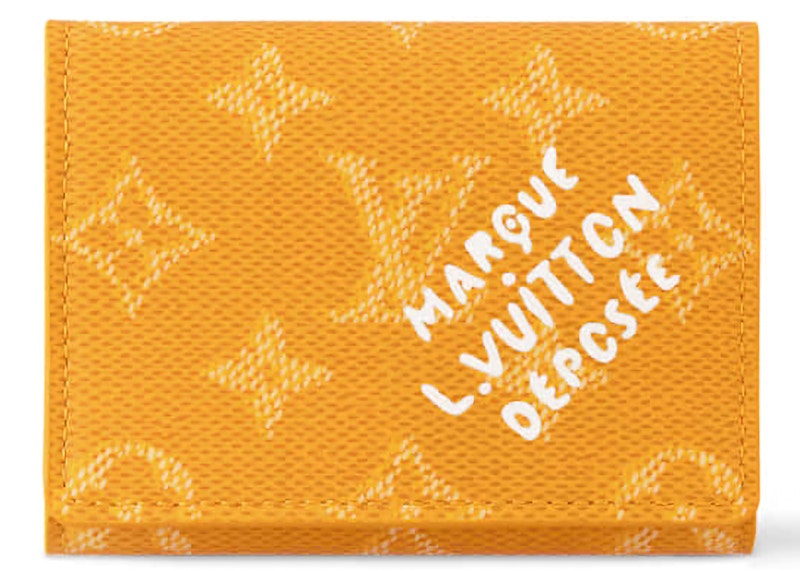 Louis Vuitton Envelope Business Card Holder Geel