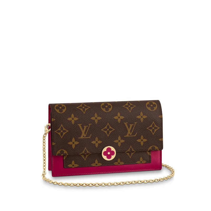 Louis Vuitton Flore Chain Wallet Monogram /Fuchsia Bruin