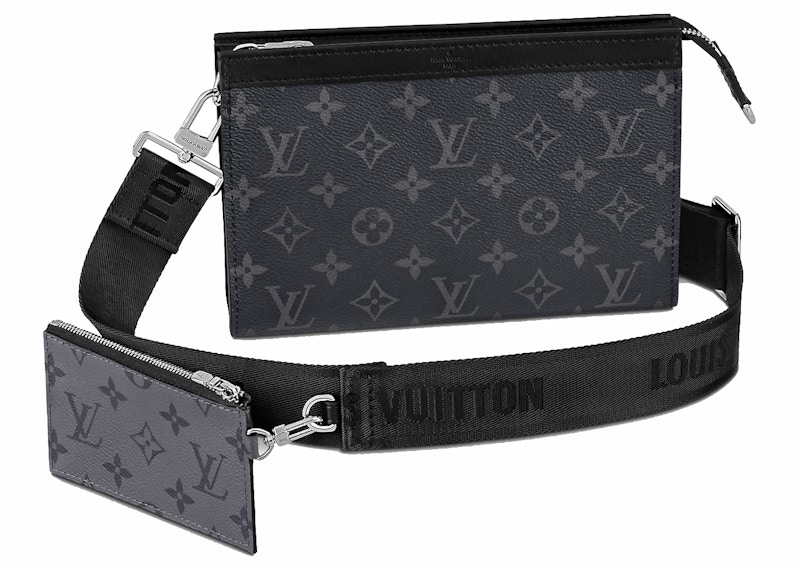 Louis Vuitton Gaston Wearable Wallet Monogram Eclipse Reverse Zwart
