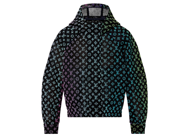 Louis Vuitton Gradient Monogram Mesh Blouson Zwart