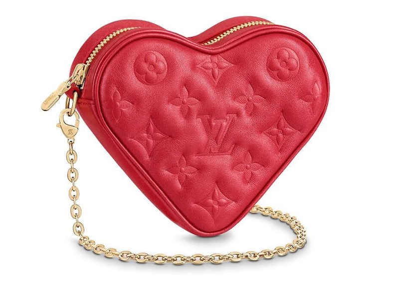 Louis Vuitton Heart on Chain Monogram Lambskin Rood