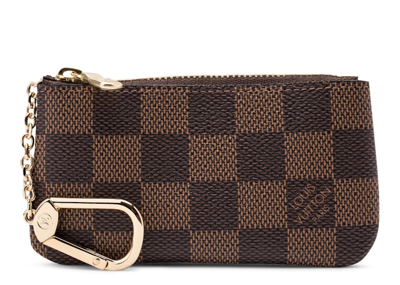 Louis Vuitton Key Pouch Damier Ebene Bruin