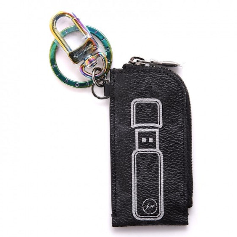 Louis Vuitton x fragment Key Pouch Flash Drive Monogram Eclipse Zwart