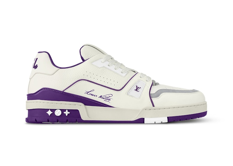Louis Vuitton LV Trainer Script Paars