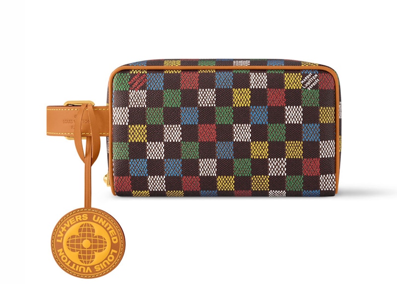 Louis Vuitton Locker Dopp Kit LV Vers Damier Ebene Multicolor