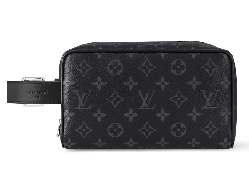 Louis Vuitton Locker Dopp Kit Monogram Eclipse Canvas