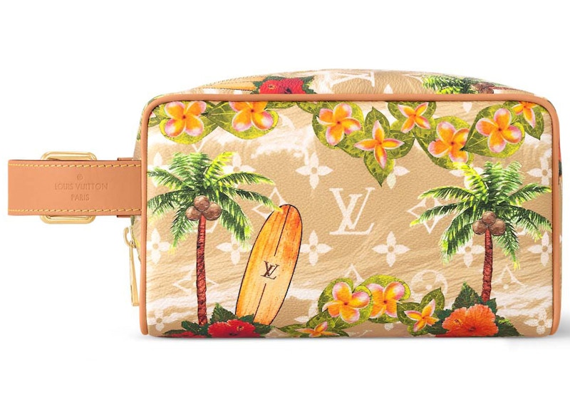 Louis Vuitton Locker Dopp Kit Monogram Surfin’ Sand Creme
