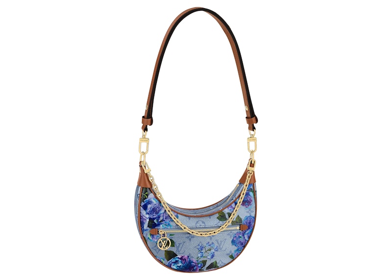 Louis Vuitton Loop Bag Floral Pattern Blauw